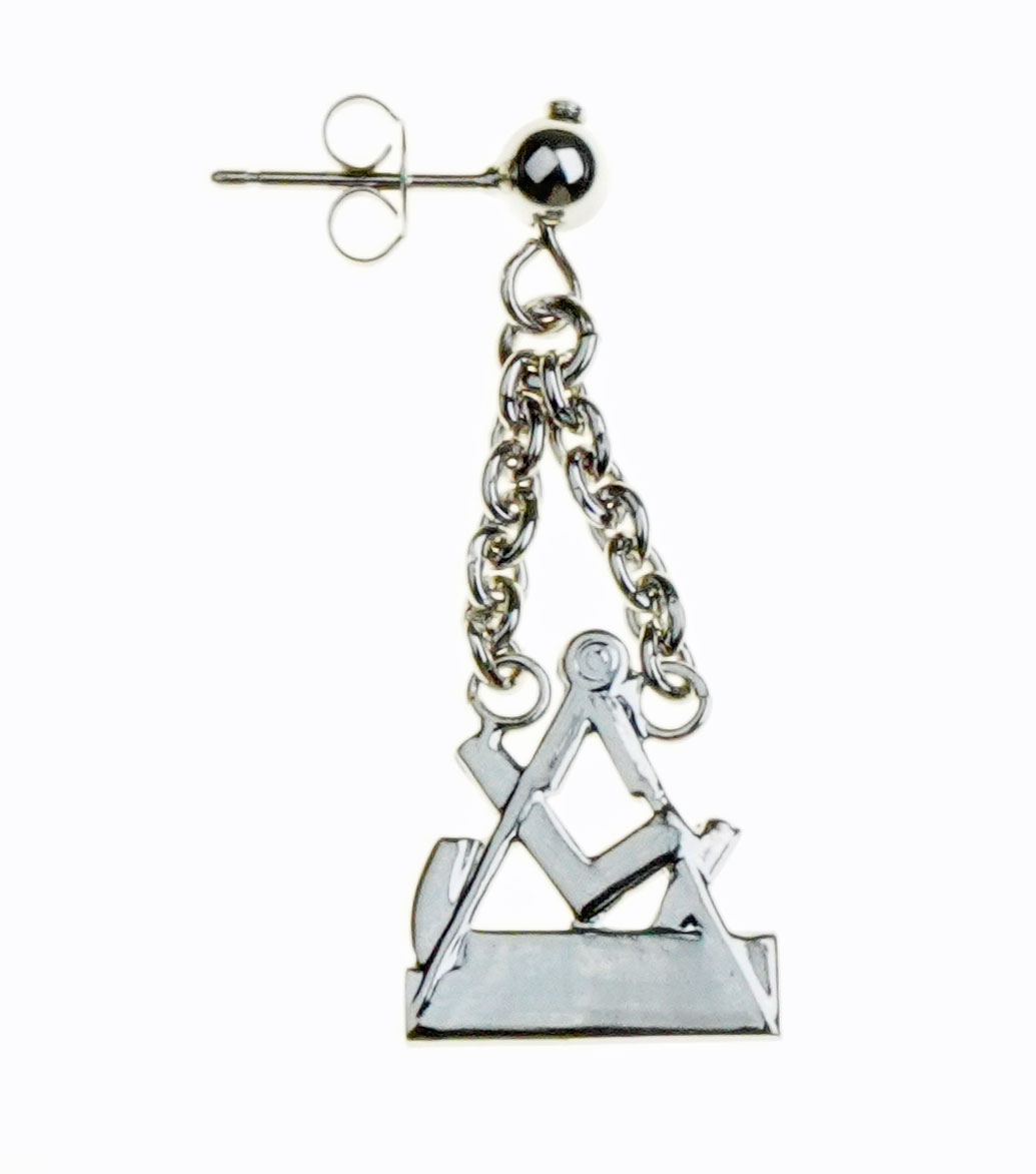 Tischler, Schreiner Ohrschmuck, hochwertig rhodiniert in Etui