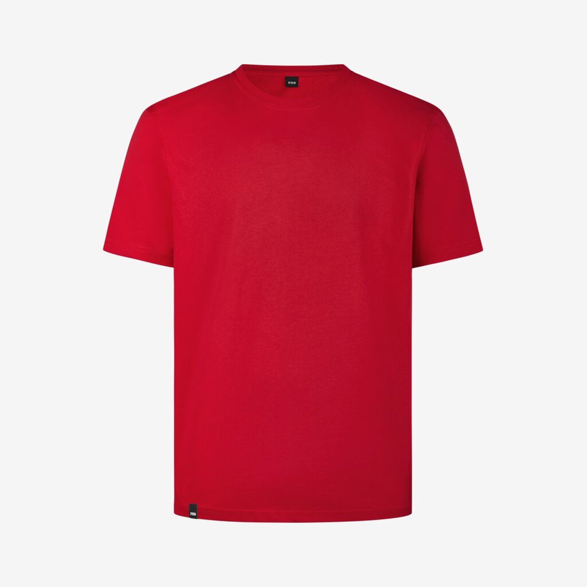 T-Shirt, Kurzarm, Rot, Unifarben, Baumwollshirt
