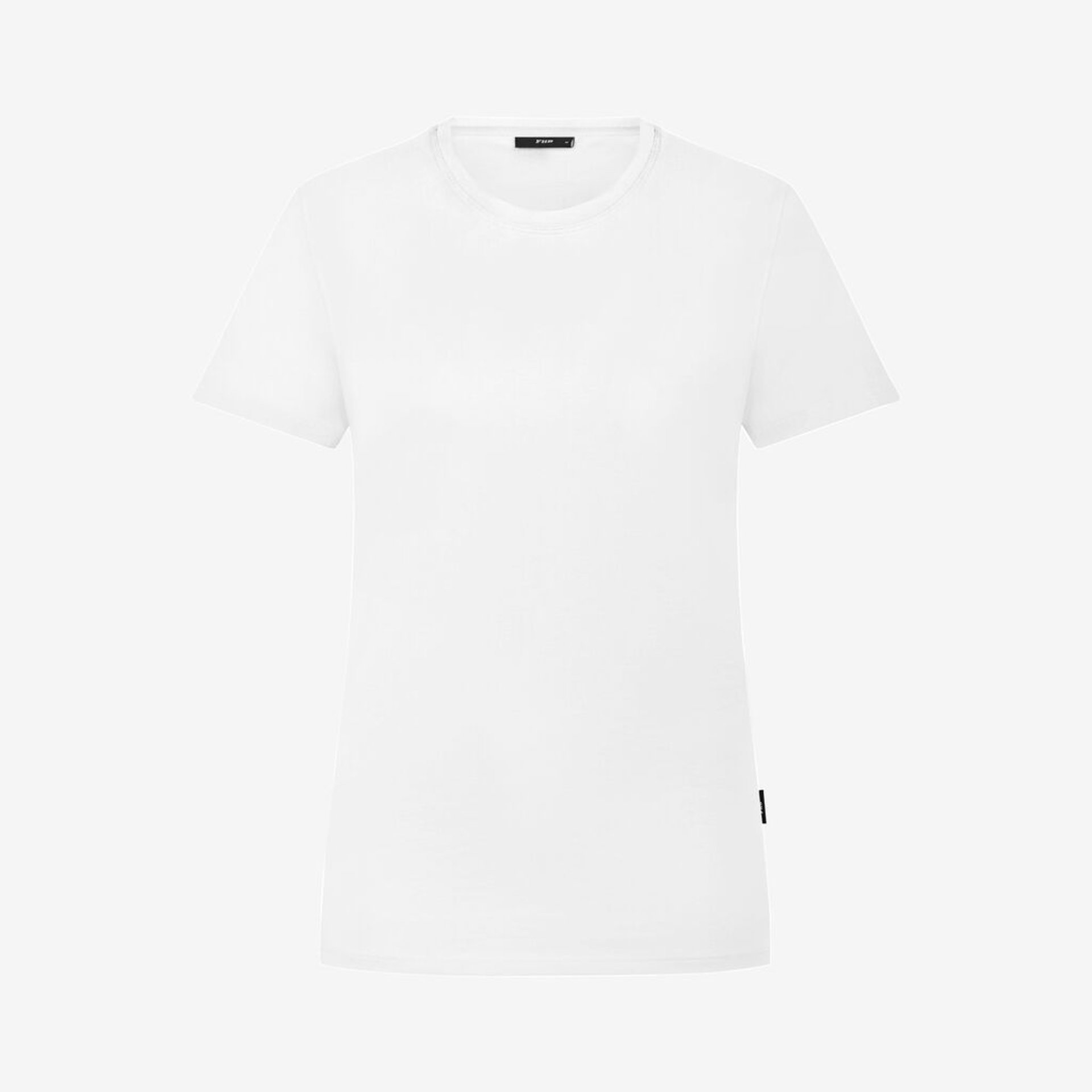 T-Shirt, Weiß, Rundhals, Kurzarm, Uni