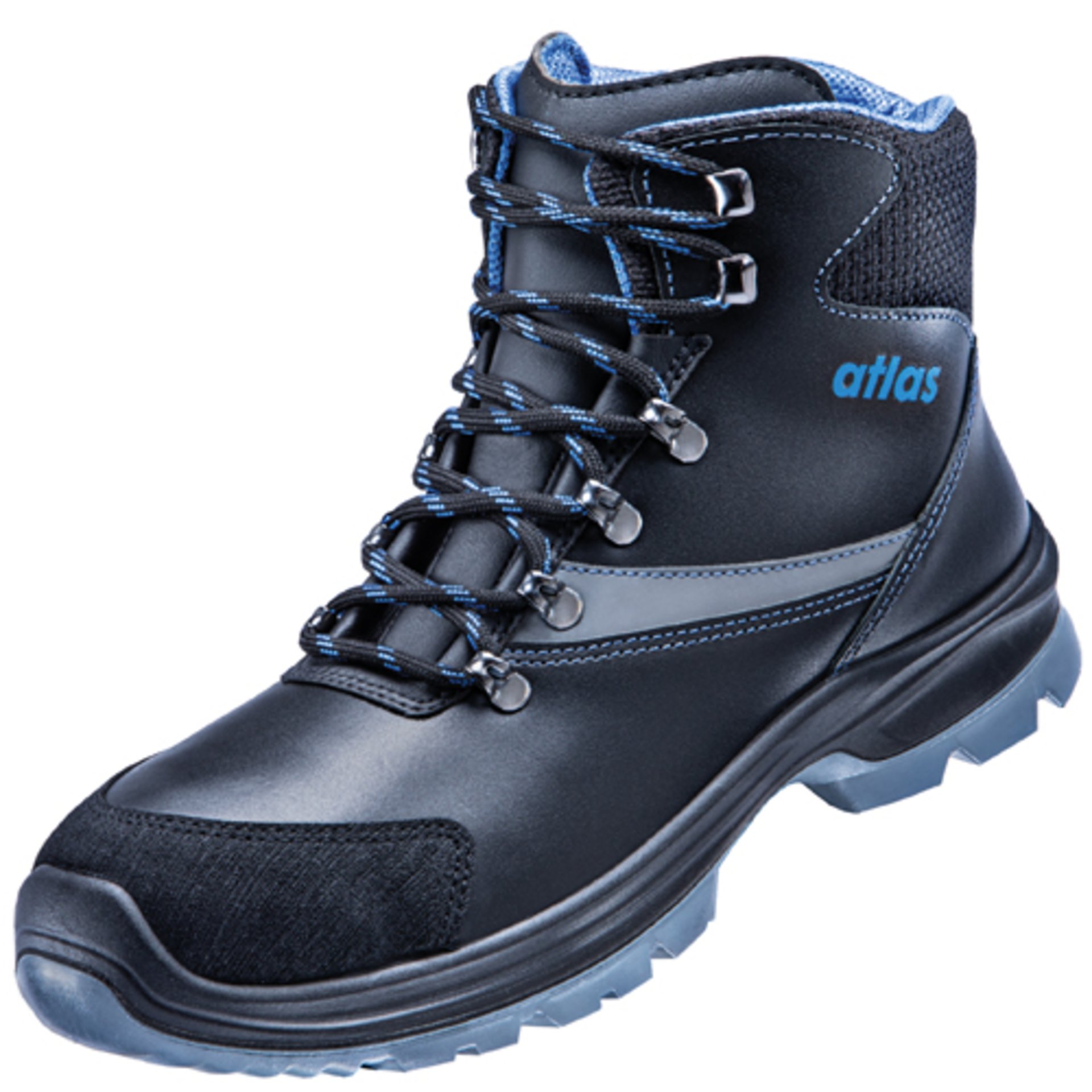 Stiefel, Boots, Wanderschuh, Stiefel dunkelblau, Schnürstiefel