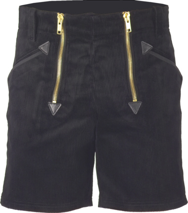 Zunftshort aus Genua-Cord schwarz, JOB