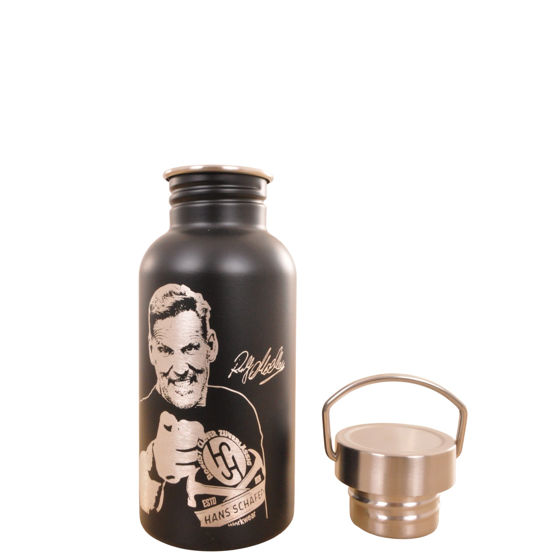 Flasche, Gesicht, Kopf, Person, Wasserflasche