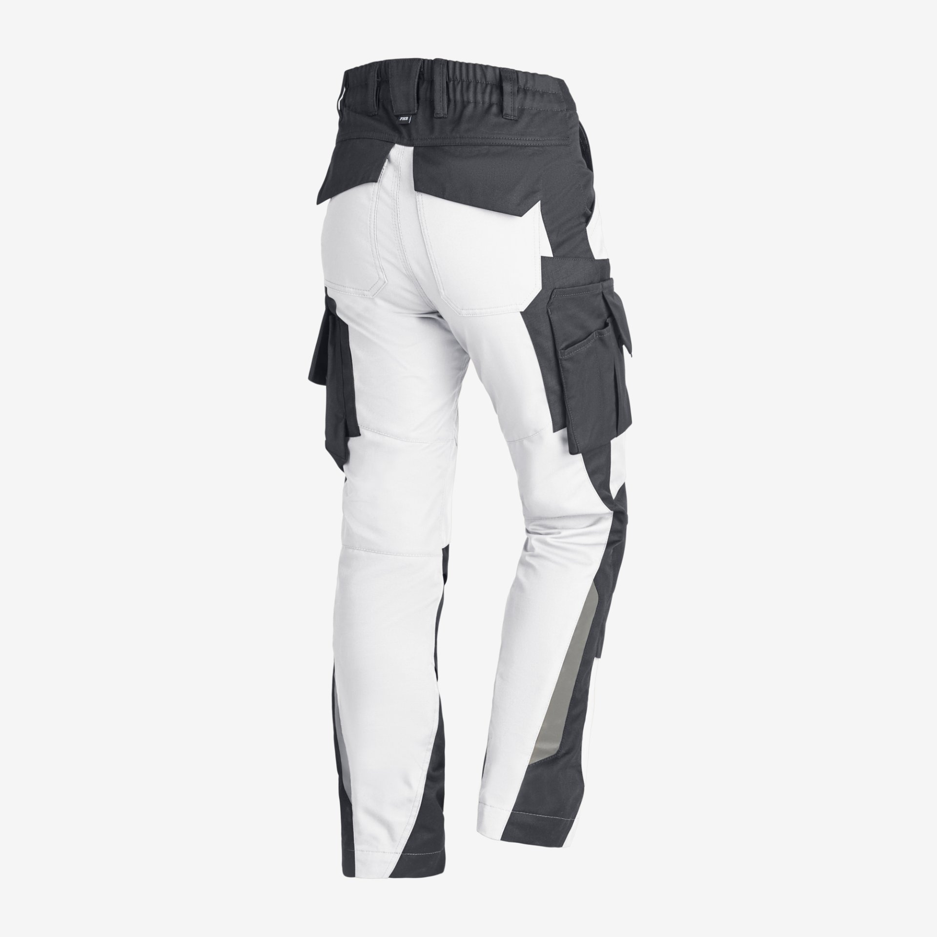 Hose, Cargo, Colorblock, Schwarz/Weiß, Taschen