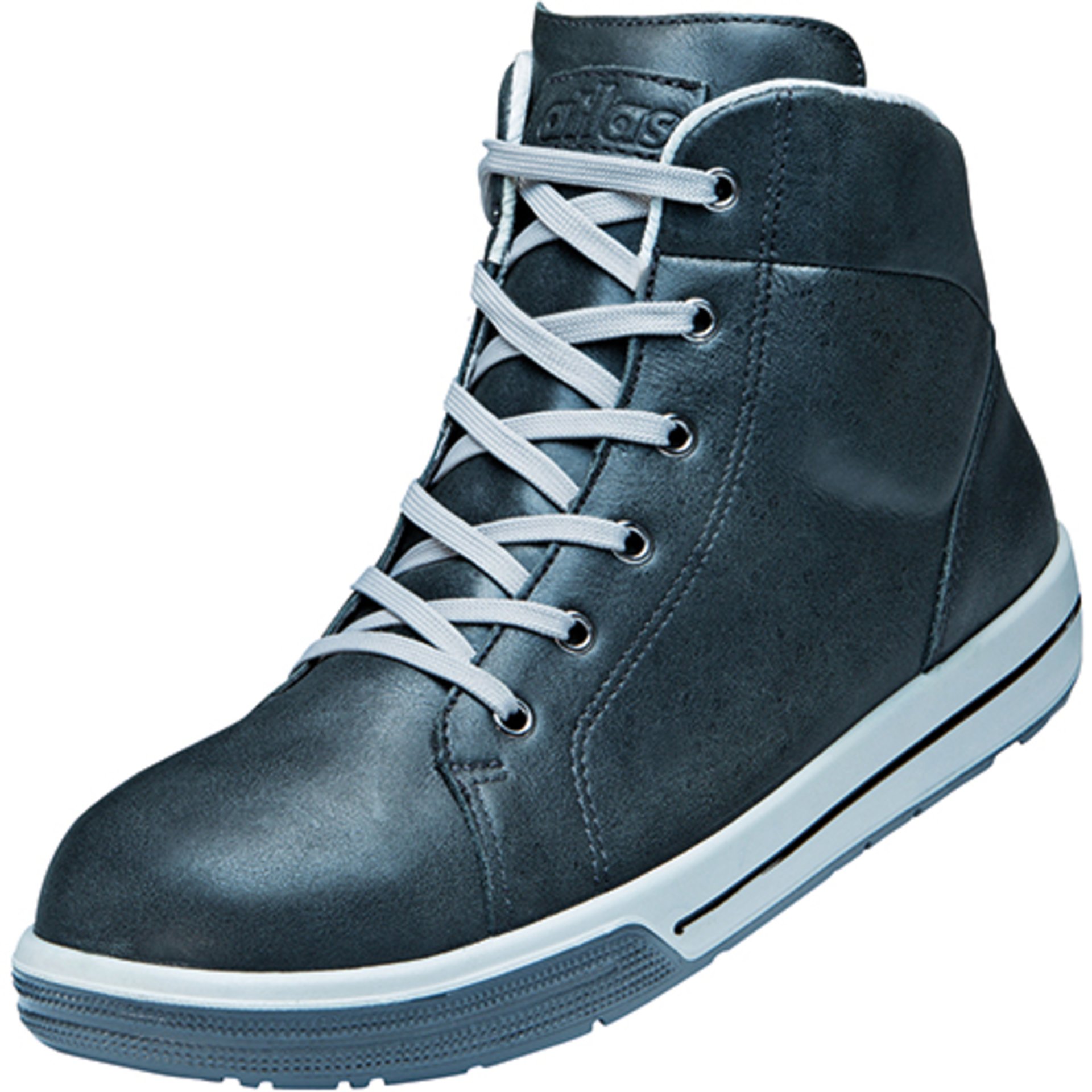 Stiefel, Sneaker, Boot, Hochschnitt, Lederlook