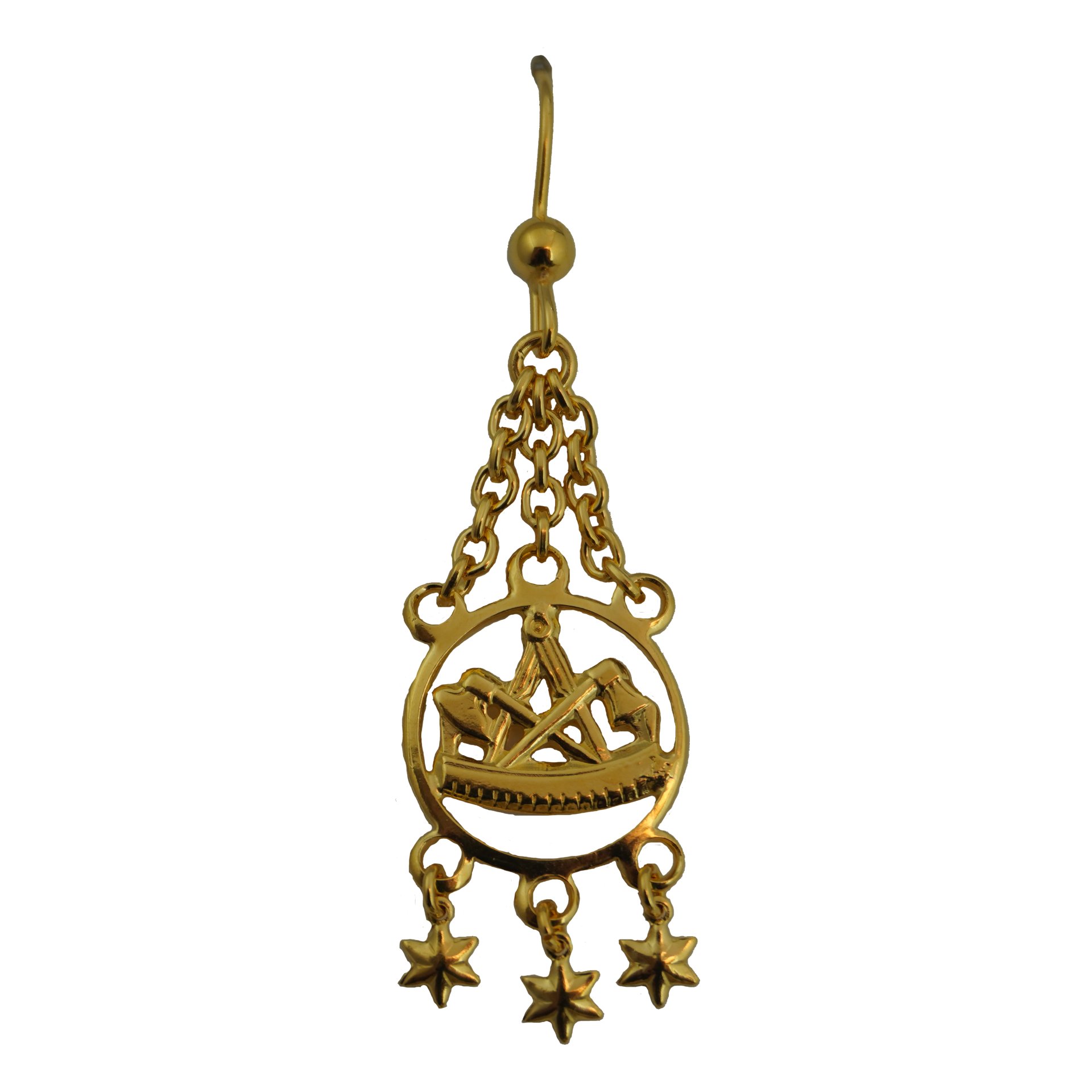 ohrring, kette, gold, anhaenger, stern-anhaenger